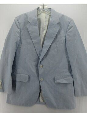 VINTAGE Palm Beach Sport Coat 40 Blazer Pinstripe Ivy Preppy USA *